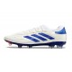 adidas Copa Pure II FG Cuir Blanc Ftwr Bleu Lucide Rouge Solaire