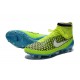 Nouvelle Homme Cramspon de Foot Nike Magista Obra FG Volt Blanc Bleu Lagon Noir