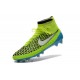 Nouvelle Homme Cramspon de Foot Nike Magista Obra FG Volt Blanc Bleu Lagon Noir