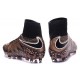 Nouvelles chaussures Nike HyperVenom Phantom II FG Football Crampons Cannelle Noir Blanc