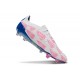 Chaussure adidas Predator Elite FG Blanc Bleu Rose