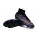 2015 Chaussures Mercurial Superfly IV FG Nouvelle Violet Volt Bleu Vert Noir