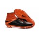 Nouvelles chaussures Nike HyperVenom Phantom II FG Football Crampons Cuir FG Noir Orange Total