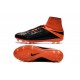 Nouvelles chaussures Nike HyperVenom Phantom II FG Football Crampons Cuir FG Noir Orange Total