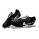 Chaussure de Football Nike Tiempo Legend V FG Pas Cher Totti Premium Argenté Noir