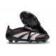 Adidas Predator 25 Elite Tongue FG Noir Gris Quatre Rouge Lucide