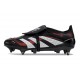Adidas Predator 25 Elite Tongue FG Noir Gris Quatre Rouge Lucide