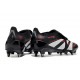Adidas Predator 25 Elite Tongue FG Noir Gris Quatre Rouge Lucide
