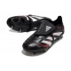 Adidas Predator 25 Elite Tongue FG Noir Gris Quatre Rouge Lucide