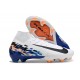 Nike Air Zoom Mercurial Superfly X Elite FG Blanc Noir Bleu