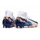 Nike Air Zoom Mercurial Superfly X Elite FG Blanc Noir Bleu