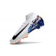 Nike Air Zoom Mercurial Superfly X Elite FG Blanc Noir Bleu