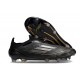 Crampons Adidas F50 Elite LL FG Noir Argenté Doré