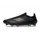 Crampons Adidas F50 Elite LL FG Noir Argenté Doré