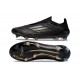 Crampons Adidas F50 Elite LL FG Noir Argenté Doré