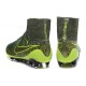 2015 Chaussures Mercurial Magista Obra FG Pas Cher Power Clash Vert Noir