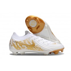 Nike Phantom Luna II Elite FG Blanc Or