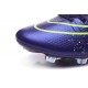 2015 Homme Chaussures Football Mercurial Superfly FG Cuir Vert Violet