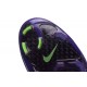 2015 Homme Chaussures Football Mercurial Superfly FG Cuir Vert Violet