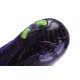 2015 Homme Chaussures Football Mercurial Superfly FG Cuir Vert Violet