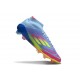 Adidas F50 Elite Mid FG Nouveau Bleu Fusion Citron Lucide Rose Lucide
