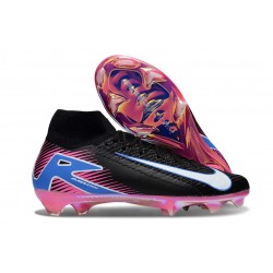Nike Zoom Mercurial Superfly 10 Elite FG Noir Blanc Rose