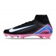 Nike Zoom Mercurial Superfly 10 Elite FG Noir Blanc Rose