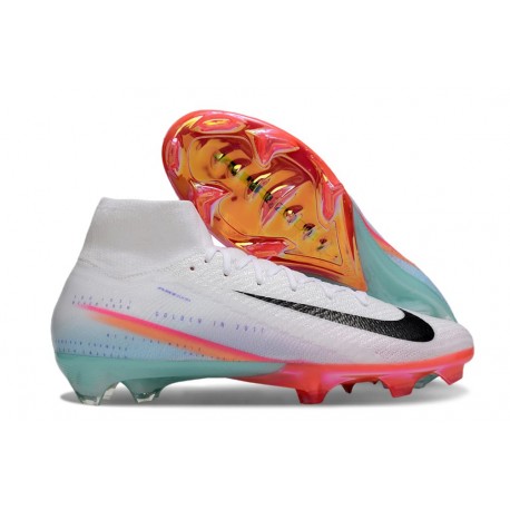Nike Zoom Mercurial Superfly 10 Elite FG Blanc Noir Orange