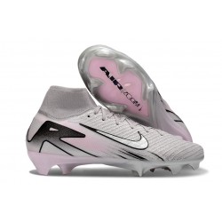 Nike Zoom Mercurial Superfly 10 Elite FG Gris Blanc