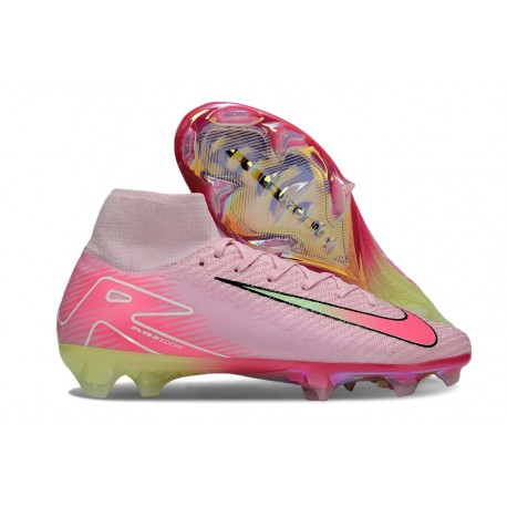 Nike Zoom Mercurial Superfly 10 Elite FG Rose Jaune