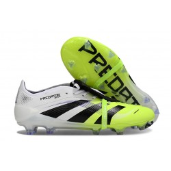 Adidas Predator 25 Elite Tongue FG Blanc Noir Citron Lucid