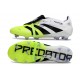 Adidas Predator 25 Elite Tongue FG Blanc Noir Citron Lucid