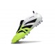 Adidas Predator 25 Elite Tongue FG Blanc Noir Citron Lucid