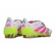 Adidas Predator 25 Elite Tongue FG Blanc Rose Lucide Citron Lucide