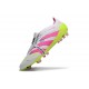 Adidas Predator 25 Elite Tongue FG Blanc Rose Lucide Citron Lucide
