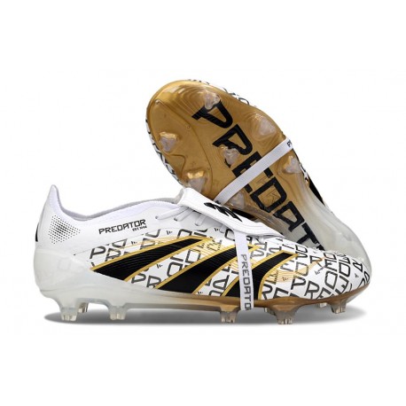 Adidas Predator Elite FT FG Neuf Blanc Noir Or Mét