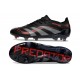 adidas Predator Elite FG Homme Crampons Noir Gris Quatre Rouge Lucide