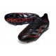 adidas Predator Elite FG Homme Crampons Noir Gris Quatre Rouge Lucide