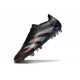 adidas Predator Elite FG Homme Crampons Noir Gris Quatre Rouge Lucide