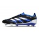adidas Predator Elite FG Homme Crampons Noir Bleu Blanc