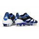 adidas Predator Elite FG Homme Crampons Noir Bleu Blanc