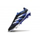adidas Predator Elite FG Homme Crampons Noir Bleu Blanc