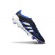 adidas Predator Elite FG Homme Crampons Noir Bleu Blanc