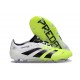 adidas Predator Elite FG Homme Crampons Blanc Noir Citron Lucid