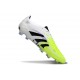 adidas Predator Elite FG Homme Crampons Blanc Noir Citron Lucid