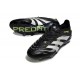 adidas Predator Elite FG Homme Crampons Noir Blanc Citron Lucid