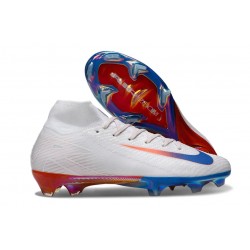Chaussure de Foot Nike Mercurial Superfly X Elite FG Blanc Bleu Rouge
