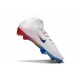 Chaussure de Foot Nike Mercurial Superfly X Elite FG Blanc Bleu Rouge