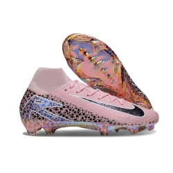 Chaussure de Foot Nike Mercurial Superfly X Elite FG Rose Noir