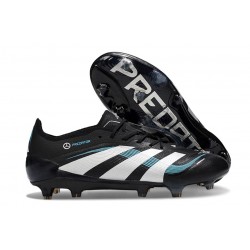 adidas Predator Elite FG Homme Crampons Noir Blanc